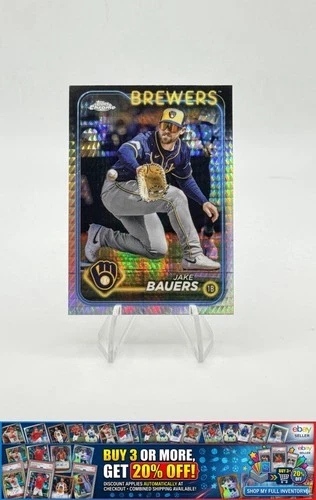 2024 Topps Chrome Jake Bauers RAW