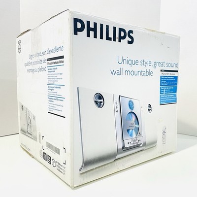 Philips MC235/37 Micro Hi-Fi System, Wall Mountable, CD AM/FM Radio, New in Box