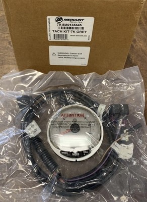 Mercury SmartCraft SC1000 Tachometer Grey P/N#: 79- 8M0135645 SS: 8M0079897