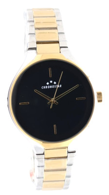 Chronostar R3753320001 Herrenuhr Quarz Analog Edelstahl Silber Gold Bicolor 39mm