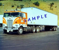 8X10 color semi-truck photo  - Peterbilt GREAT WESTERN - taken at GRAPEVINE