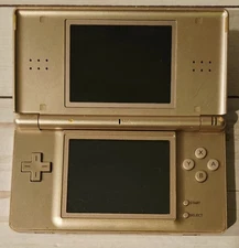 Nintendo DS Lite Handheld Console For Parts Or Repair Metallica Rose No Cord