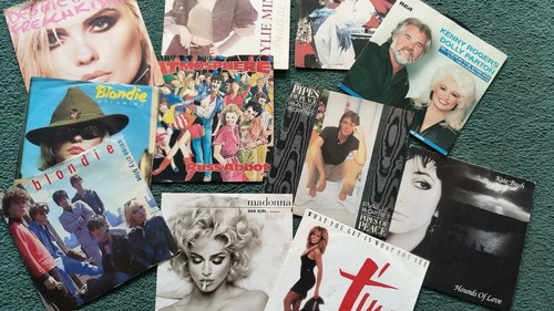 RESTPOSTEN VINYL SCHALLPLATTEN GEMISCHT X 29 - 45 U/min - seit ca. 10 jahren unbespielt