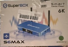 SuperBox S6 2026 Edition TV Box con 4 GB RAM, 64 GB di spazio di archiviazione, voce NUOVO/SCATOLA APERTA