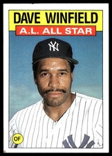Dave Winfield 1986 Topps #717 Yankees MLB READ FREE SHIPPING AutographDen