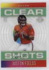 2021 Panini Illusions Clear Shots Emerald Justin Fields #CS-19 13d7