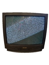 Vintage Sharp 27  CRT TV Retro Gaming AV Inputs Works No Remote 1999