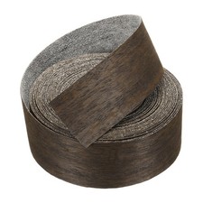 1-1/2" x 25ft Wood Edge Banding Pre-Glued Iron on Edging Strip Dark Walnut