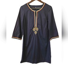 Tommy Hilfiger Cotton Embroidered Dress Tunic Small