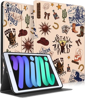 Case for iPad mini 5th 2019/Mini 4th 2016 - Smart Folio Cover with Pencil Holder