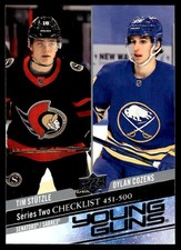 2020-21 Upper Deck Young Guns Young Guns Checklist (Tim Stutzle/Dylan Cozens)