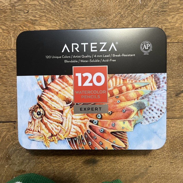 Arteza Professional Watercolor Pencils, Set of 120