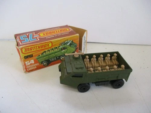 Matchbox Lesney Superfast SF54 Personnel Carrier- green windows, boxed