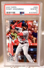 2020 Topps RANDY AROZARENA RC Rookie Baseball Card PSA 10 GEM MINT. rookie card picture