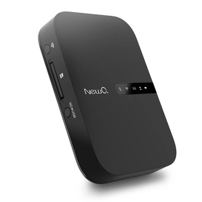 NewQ Filehub AC750 Travel Router: Portable Hard Drive SD Card