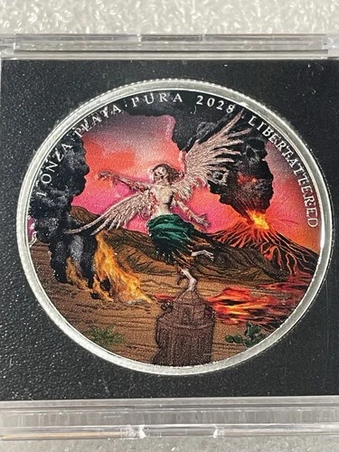 Libertattered Zombucks Colorized 1 Troy Ounce .999 Fine Silver- Only 1200 Minted