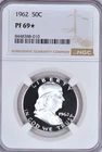1962 Franklin Half Dollar Proof NGC PF 69 STAR PR 69* Frosty Silver Coin 50C