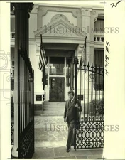 1979 Press Photo Thomas Webber at New Orleans Commodity Exchange building