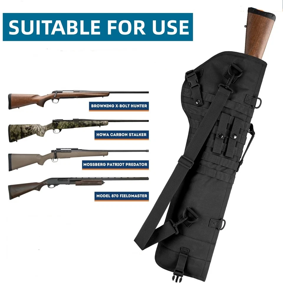 Funda táctica de caza escopeta rifle vaina Molle funda rifle honda estuche bolsa bolsa Foto 3 de 4
