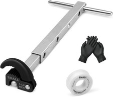 Shall Telescoping Basin Wrench, Adjustable Sink Wrench with 10'' to 17'' Extenda