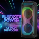 Powerful Portable Bluetooth Speaker Dual Subwoofer Party Heavy Bass Sound System