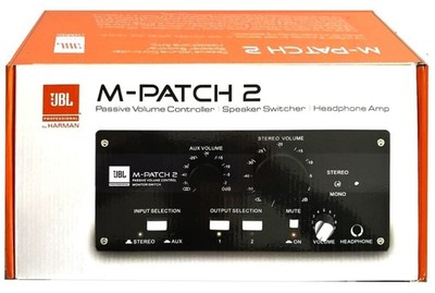 JBL M-Patch 2 Passive Stereo Monitor Controller Switch Box w/Headphone Amplifier