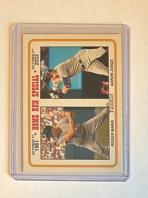 2023 Topps Heritage High Number, Roger Maris /Aaron Judge, Home Run Special #100