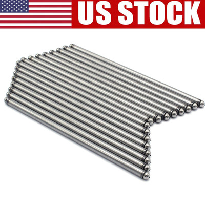 For Small Block Chevy Hardened Steel Pushrods 5/16 STD 7.800'' Length 327 350 400