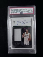Panini One and One Jordan Nwora Rookie Jersey Auto /99 PSA 10 Bucks