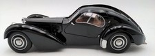AutoArt 70941 1:18 Diecast 1938 Bugatti 57SC Atlantic in Black w/ Disc Wheels EX