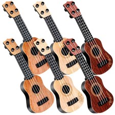 10 Inch Kids Mini Guitar 3 Pcs Toy Guitars 4 Strings Mini Ukulele Musical Ins...
