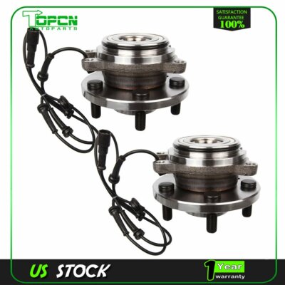 2 Pcs Front Wheel Hub And Bearing For 99-04 Land Rover Discovery Base 4.0L 4.6L