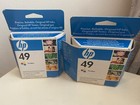 Genuine Hp 49 Tri-colour Inkjet Print Cartridge X2