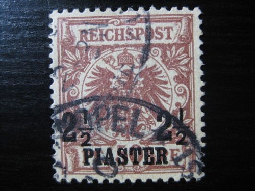 TURKEY GERMAN OFFICES COLONY Mi. #10 scarce used stamp! CV $31.25