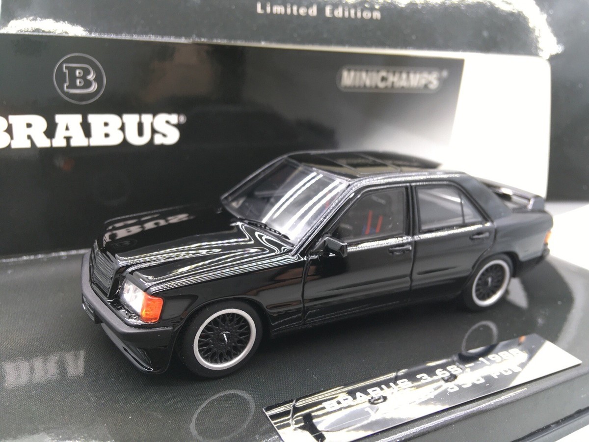 🇺🇦 1:43 Minichamps 1989 MERCEDES 201 190E 3.6 S BRABUS BLACK 1