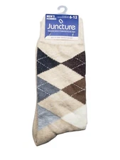 Men's Argyle Fashion Socks Shoe Size 6 - 12 multicolor Diamond Sport Casual Golf