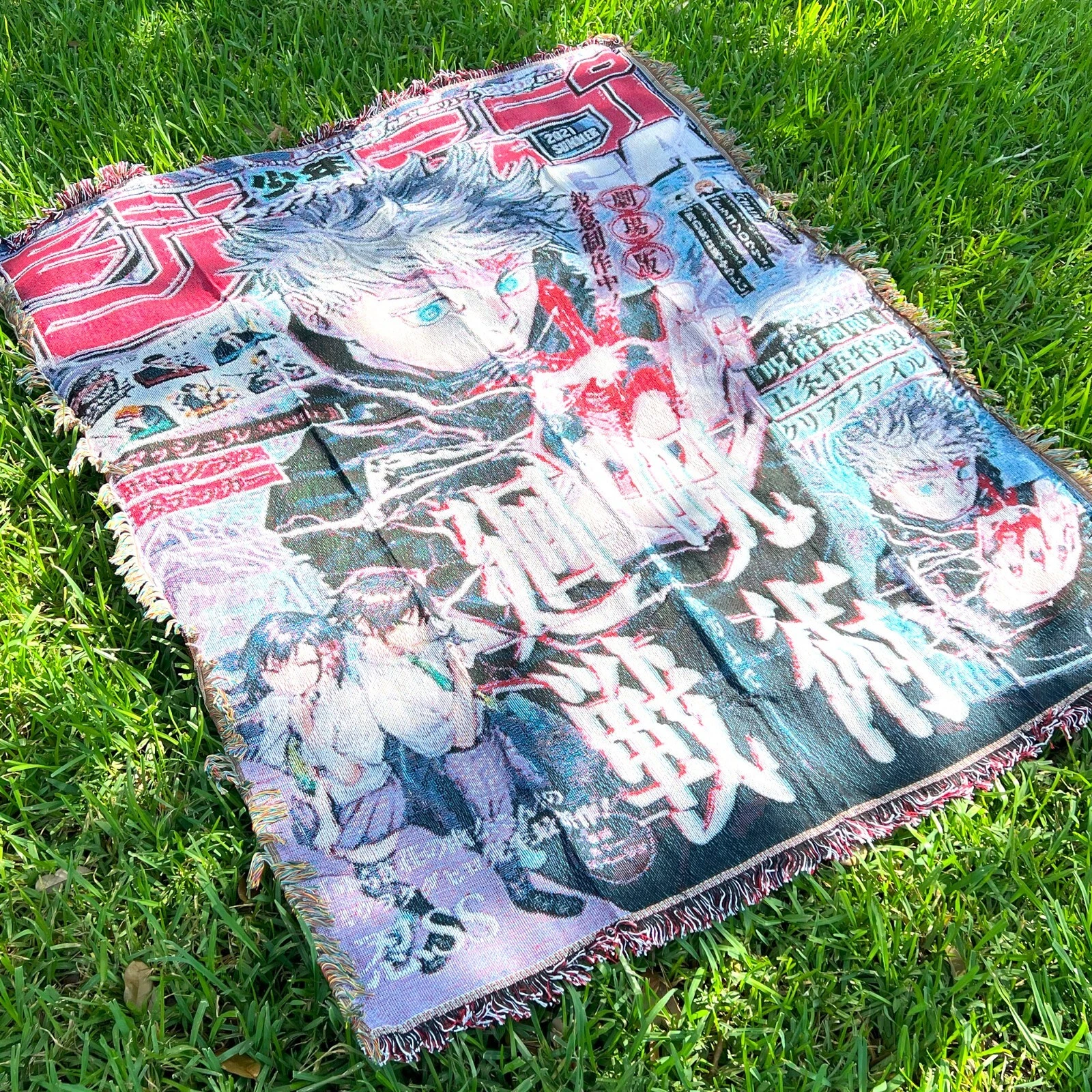 Jujutsu Satoru Satoru Gojo Woven Blanket