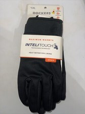DOCKERS HERITAGE FIT MENS XL InteliTouch Maximum Warmth Genuine Leather Gloves