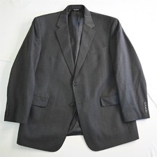 Jos A Bank 46R Gray Wool Cashmere Flannel Mens Blazer Suit Jacket Sport Coat
