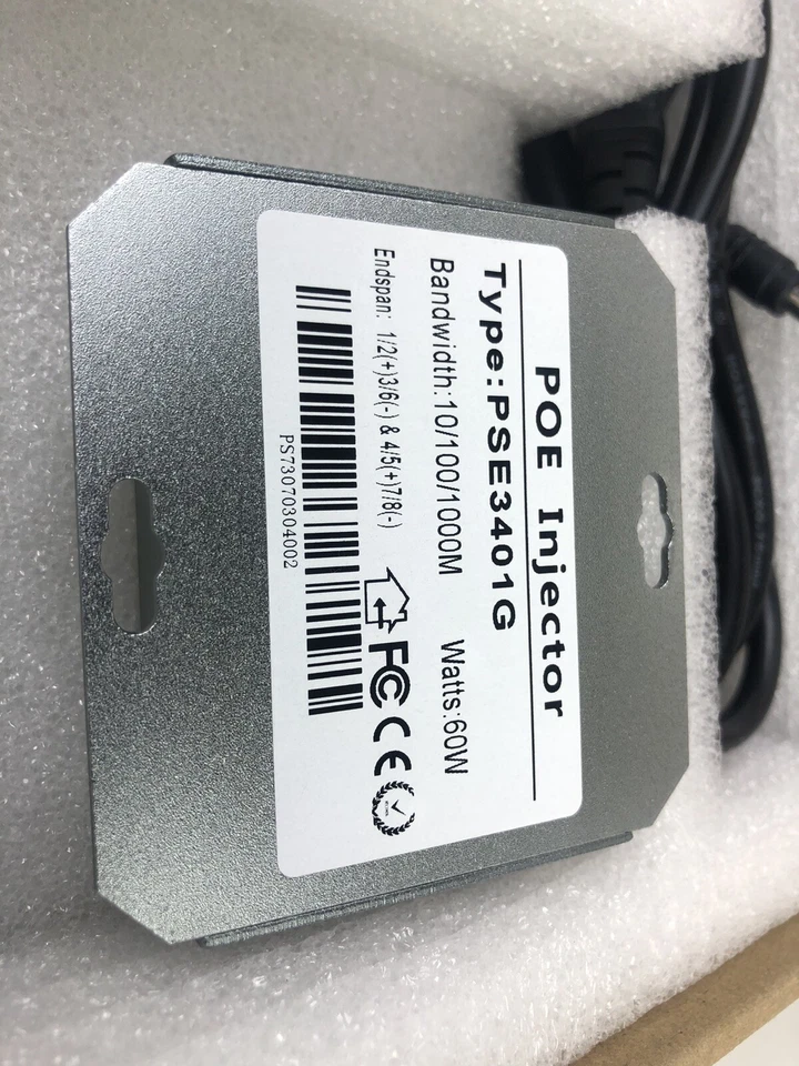 PoE PSE3401G injector Wall Mount 10/100/1000M 60W (T5) - Image 3 of 4
