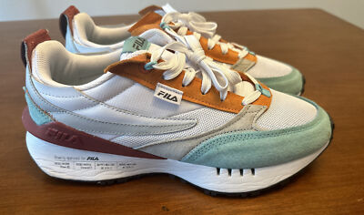 FILA Men's Renno N-Generation 'WHITE BLUE LAVA' 1CM01568-125 Sz 9.5 Sz 8.5UK