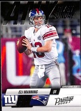 2022 Panini Prestige Football Any Given Sunday Eli Manning #6 New York Giants