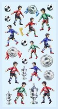 Softy Sticker Fußball Pokal Ball Aufkleber S...