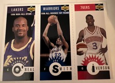 1996-97 Upper Deck 3 Minis Allen Iverson RC Shaq Joe Smith NBA HOF NM-MINT