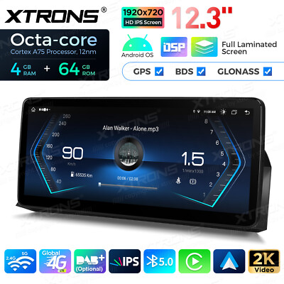 For BMW 5er E60 E61 CCC CarPlay Android Auto 8-Core Car GPS Stereo Navi WiFi DSP