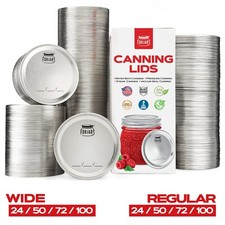 Canning Lids Regular and Wide Mouth 24-100 Count For Jars 70mm,86mm  FORJARS