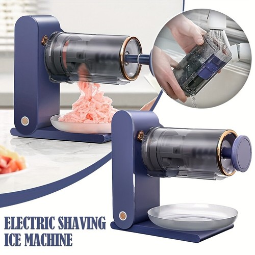 Recharge Ice Crusher Electric Ice Shaver Machine Stainless Steel Snow Cone Maker - Picture 10 of 16