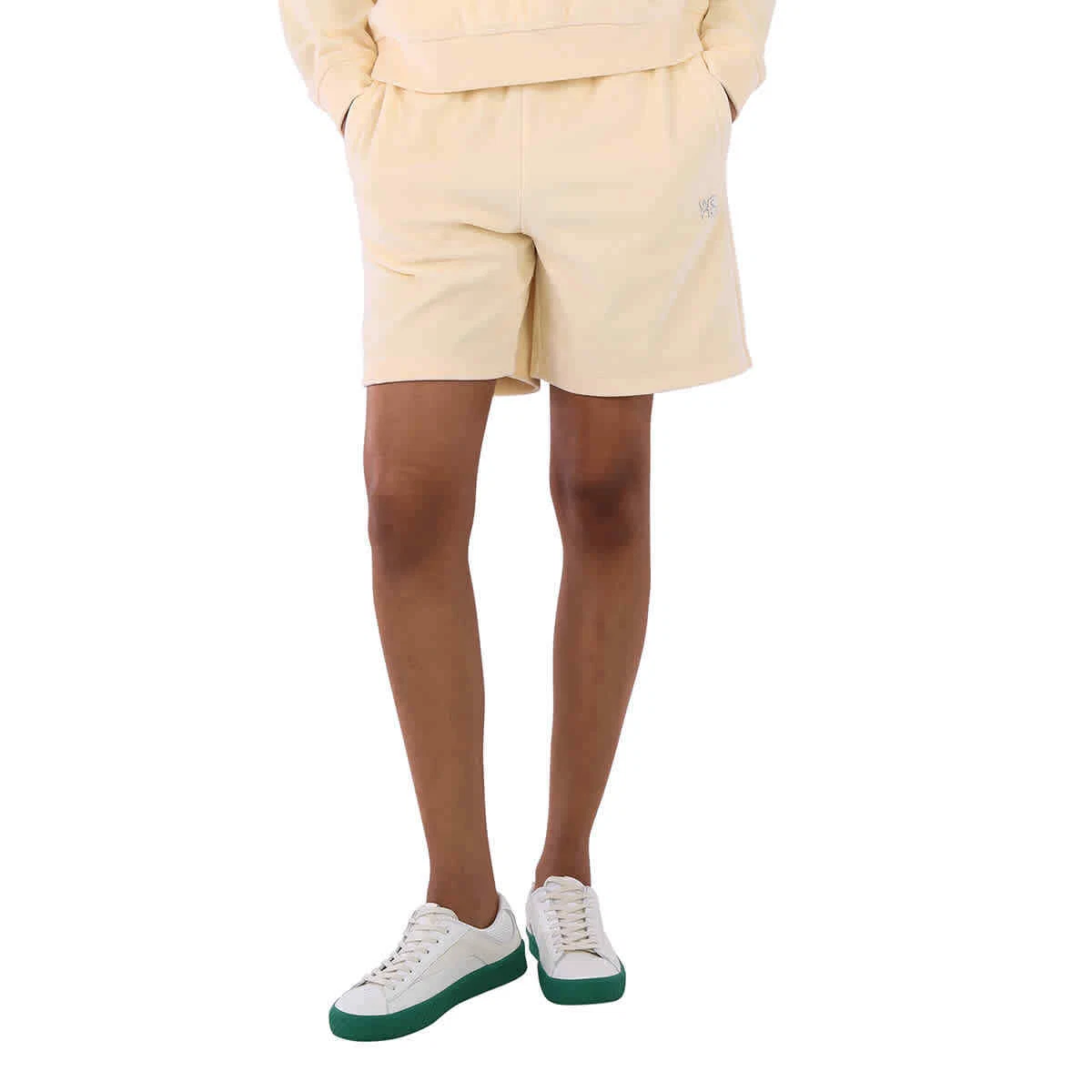 Alexander Wang logo-waistband leather shorts - Black