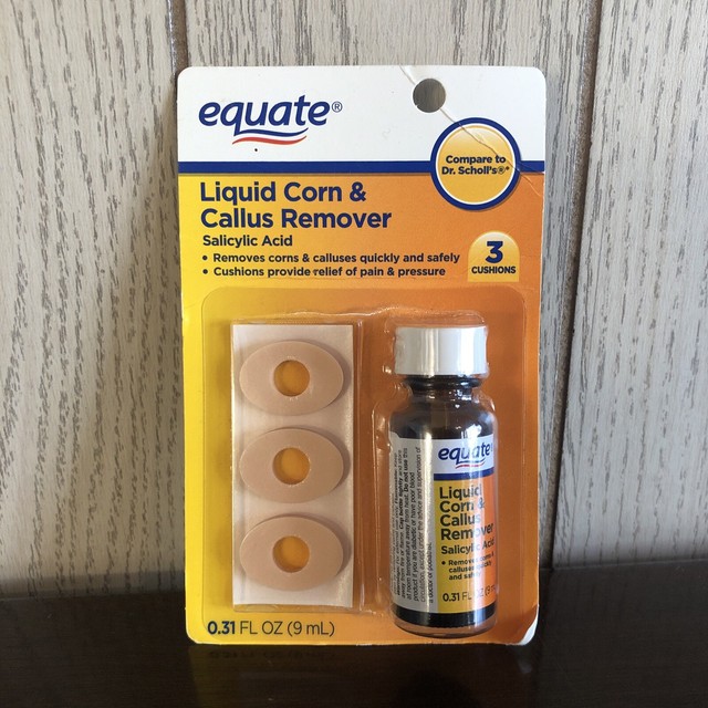 EQUATE Liquid Corn and Callus Remover 3 Cushions Salicylic Acid 17 for