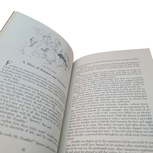 Vtg Benjamin Franklin Books Bundle Lot of 4 Inventor Statesman Youth Kids - Picture 3 of 11